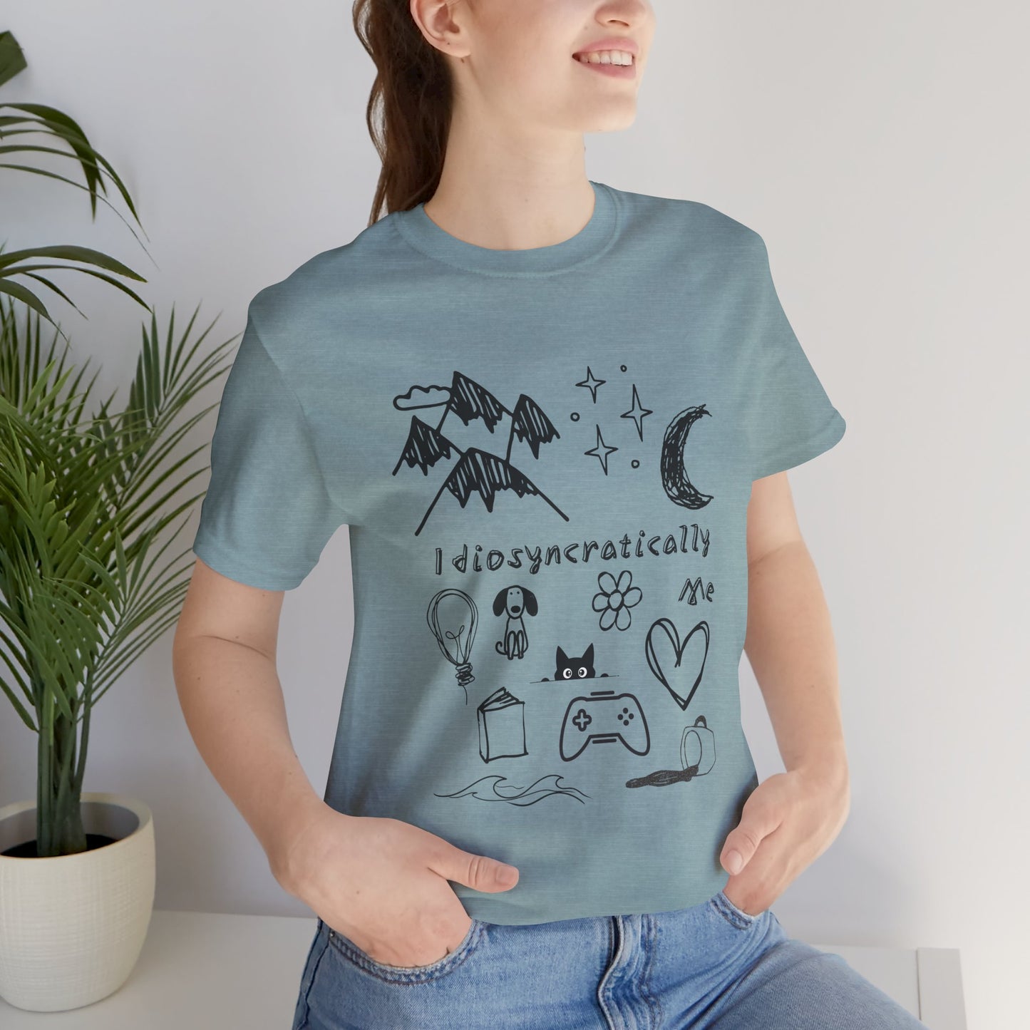 Customized Idiosyncratically Me doodle collage tee - You're My Kind of Weird