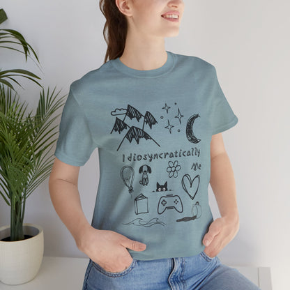 Customized Idiosyncratically Me doodle collage tee - You're My Kind of Weird
