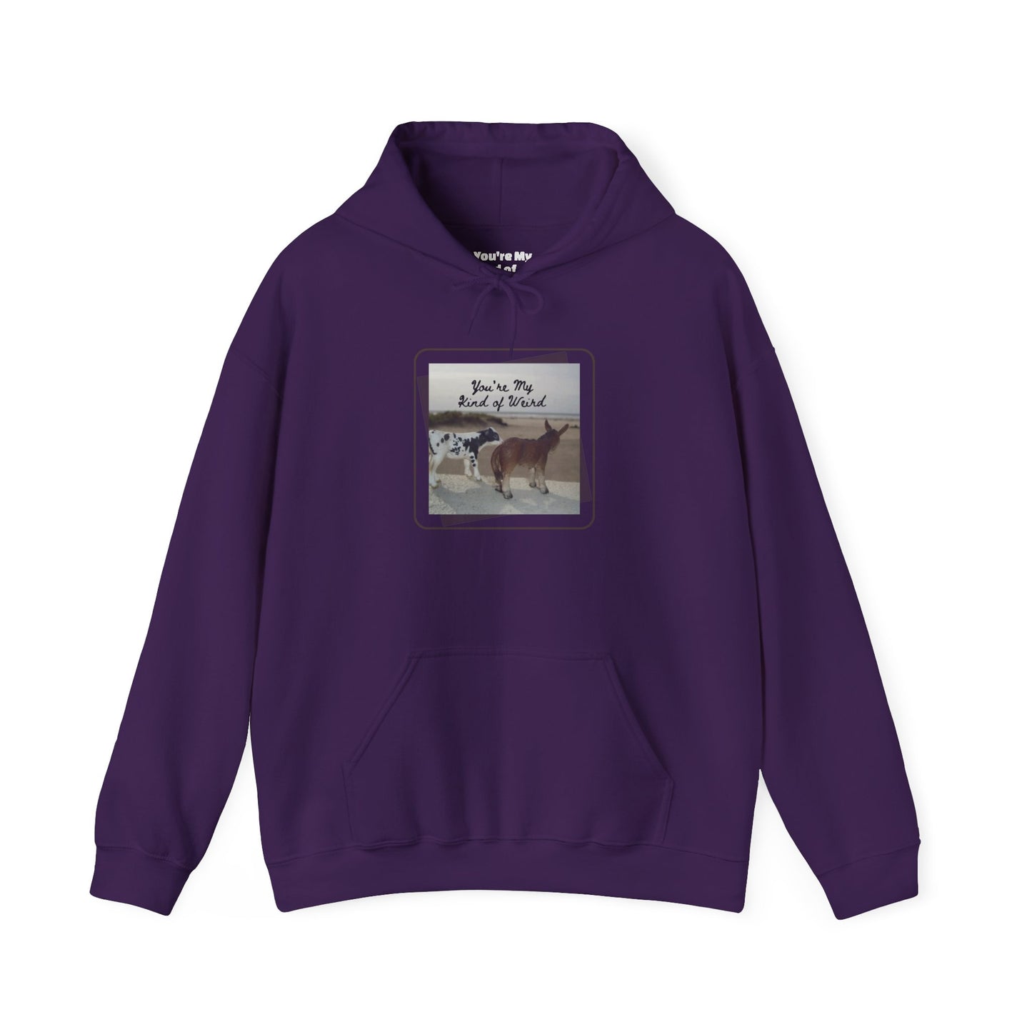 Cozy Fleece Hoodie with Three-Panel Design, Animal Lover Gift, Casual Wear, Graphic Sweatshirt, Winter Apparel