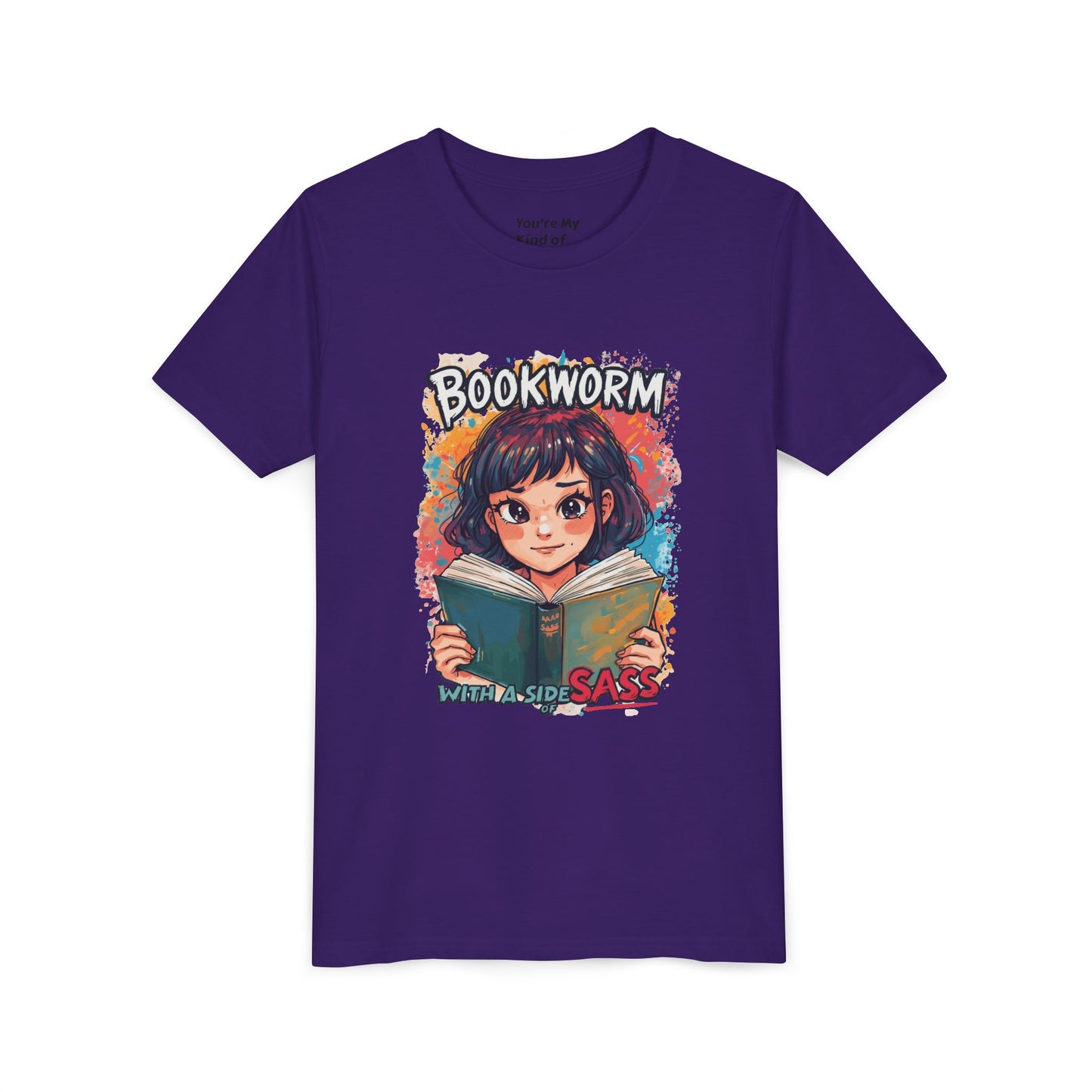 Kids Bookworm Sass Tee, Fun T-Shirt for Young Readers, Gift for Book Lovers, Back to School Apparel, Cute Kid's Graphic Tee