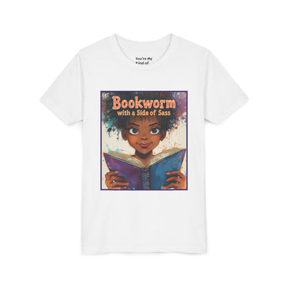 Kids Bookworm Sass Tee, Fun T-Shirt for Young Readers, Gift for Book Lovers, Back to School Apparel, Cute Kid's Graphic Tee
