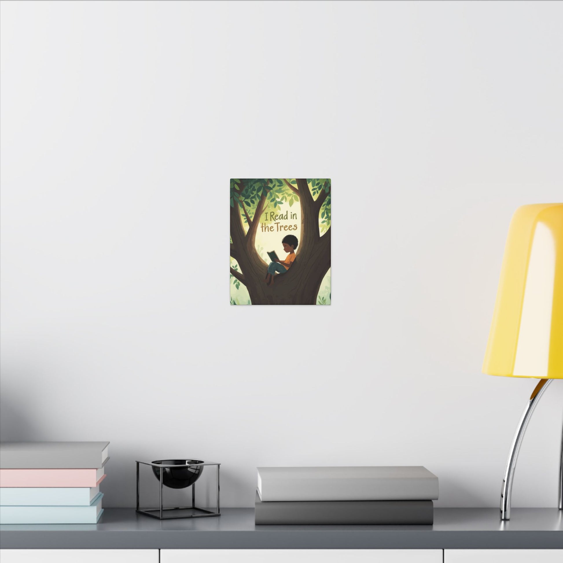 I read in the Trees Canvas Art | Reading Decor for Book Lovers, Wall Art for Kids, Unique Gift for Readers, Educational Wall Decor, Literary Gift - You're My Kind of Weird