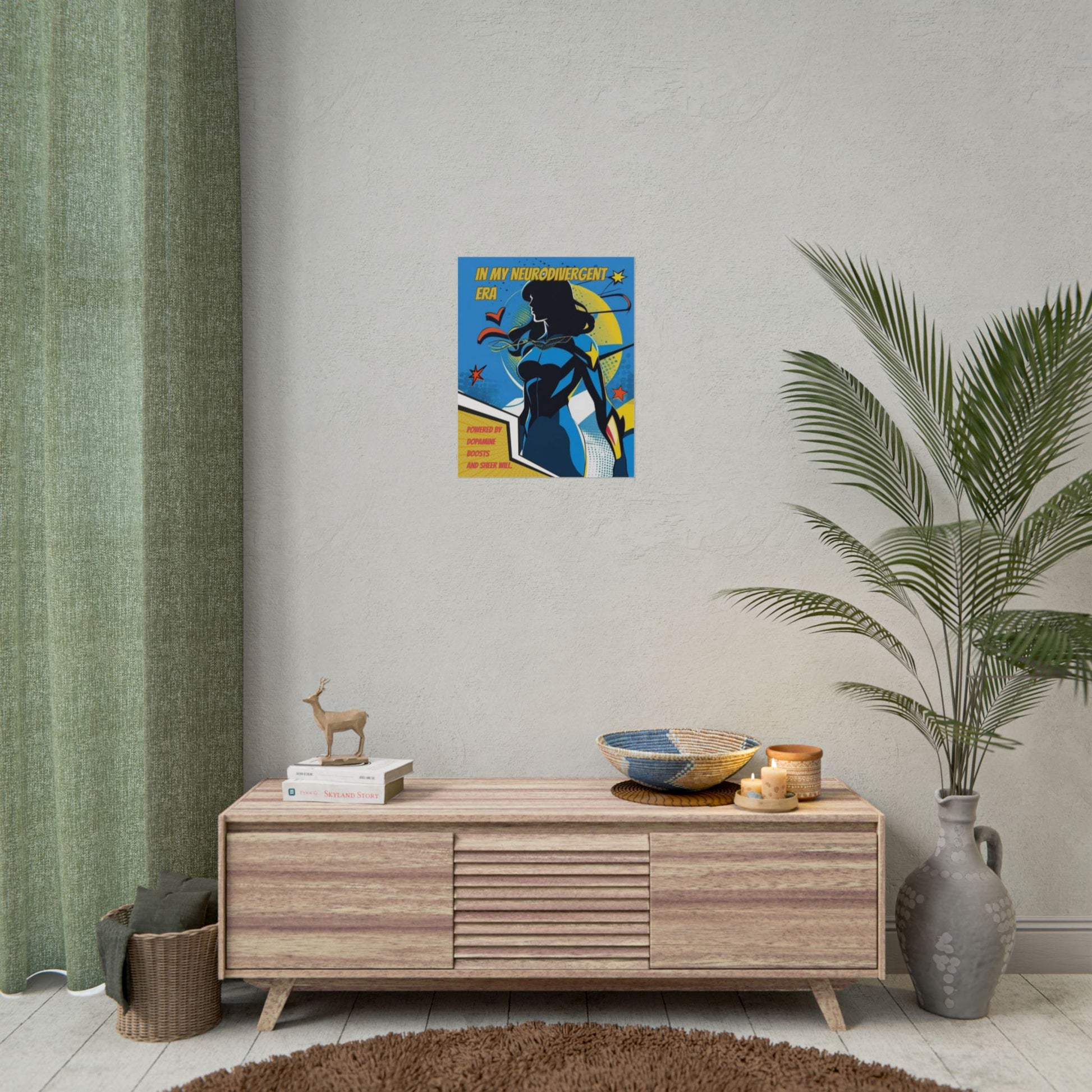In My Neurodivergent Era Poster – ADHD Superhero Retro Comic Art Print - You're My Kind of Weird