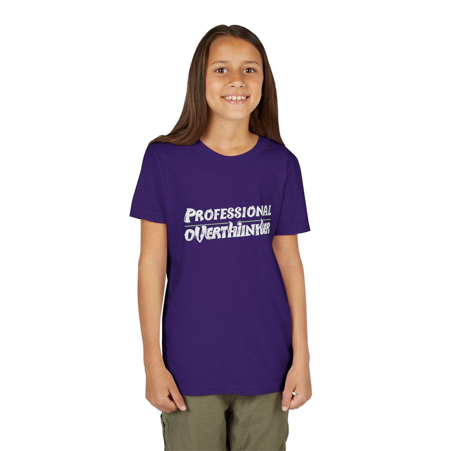 Professional Overthinker Kids T-Shirt – Soft Youth Tee for Creative Thinkers - You're My Kind of Weird
