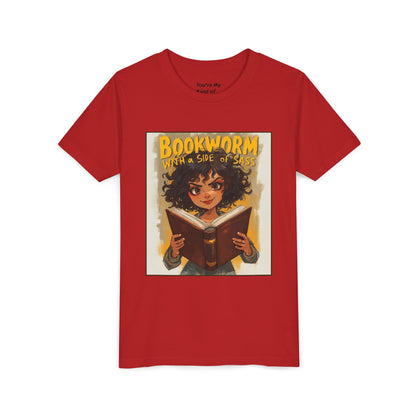 Kids Bookworm Sass Tee, Fun T-Shirt for Young Readers, Gift for Book Lovers, Back to School Apparel, Cute Kid's Graphic Tee