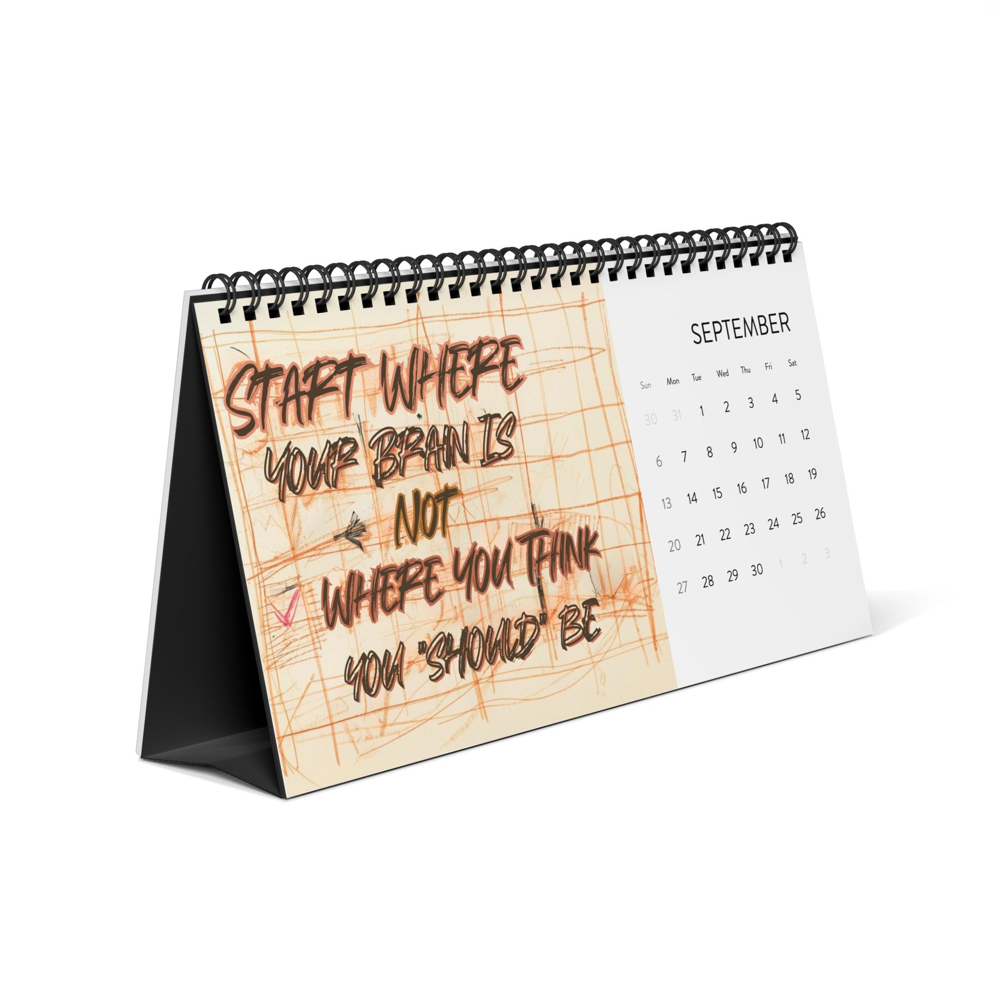 The Gentle Year 2026 Desktop Calendar — Neurodivergent - Affirming Inspirational Desk Calendar - You're My Kind of Weird