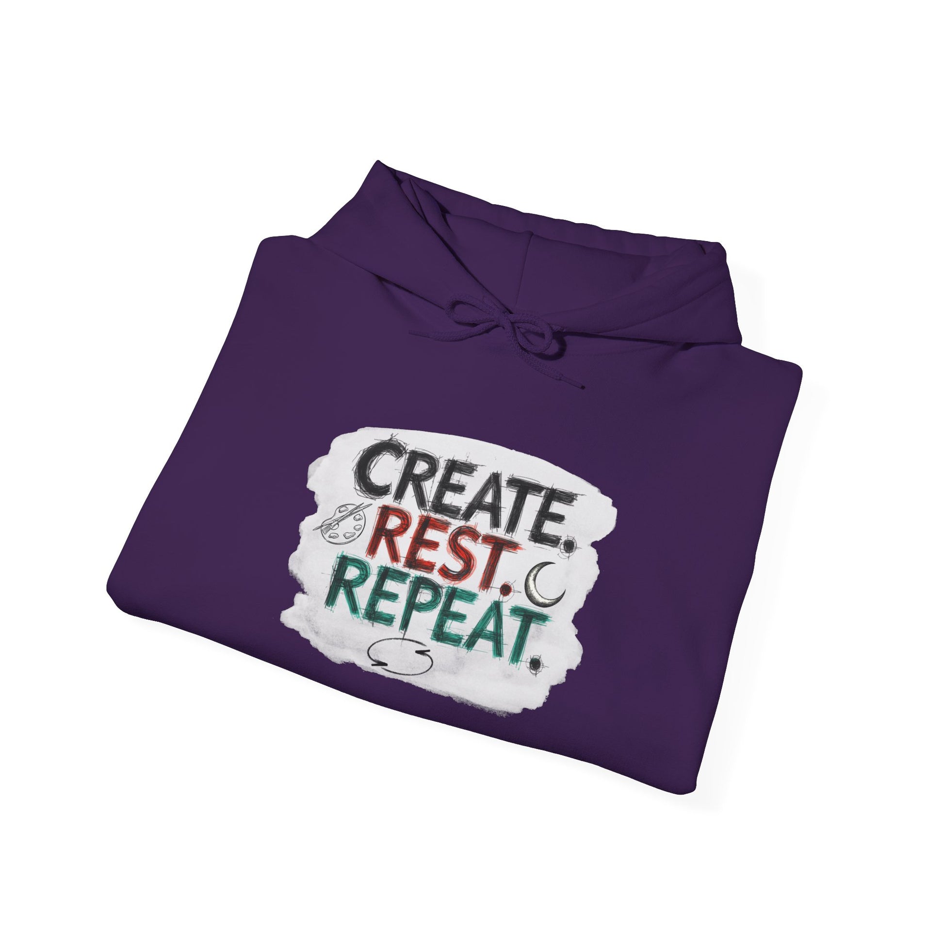 Create. Rest. Repeat. Hoodie | Cozy Kwanzaa & Mindful Sweatshirt - You're My Kind of Weird