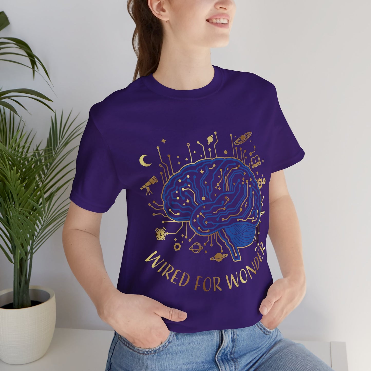 Wired for Wonder Brain Tee Science & Curiosity Graphic T-Shirt - You're My Kind of Weird