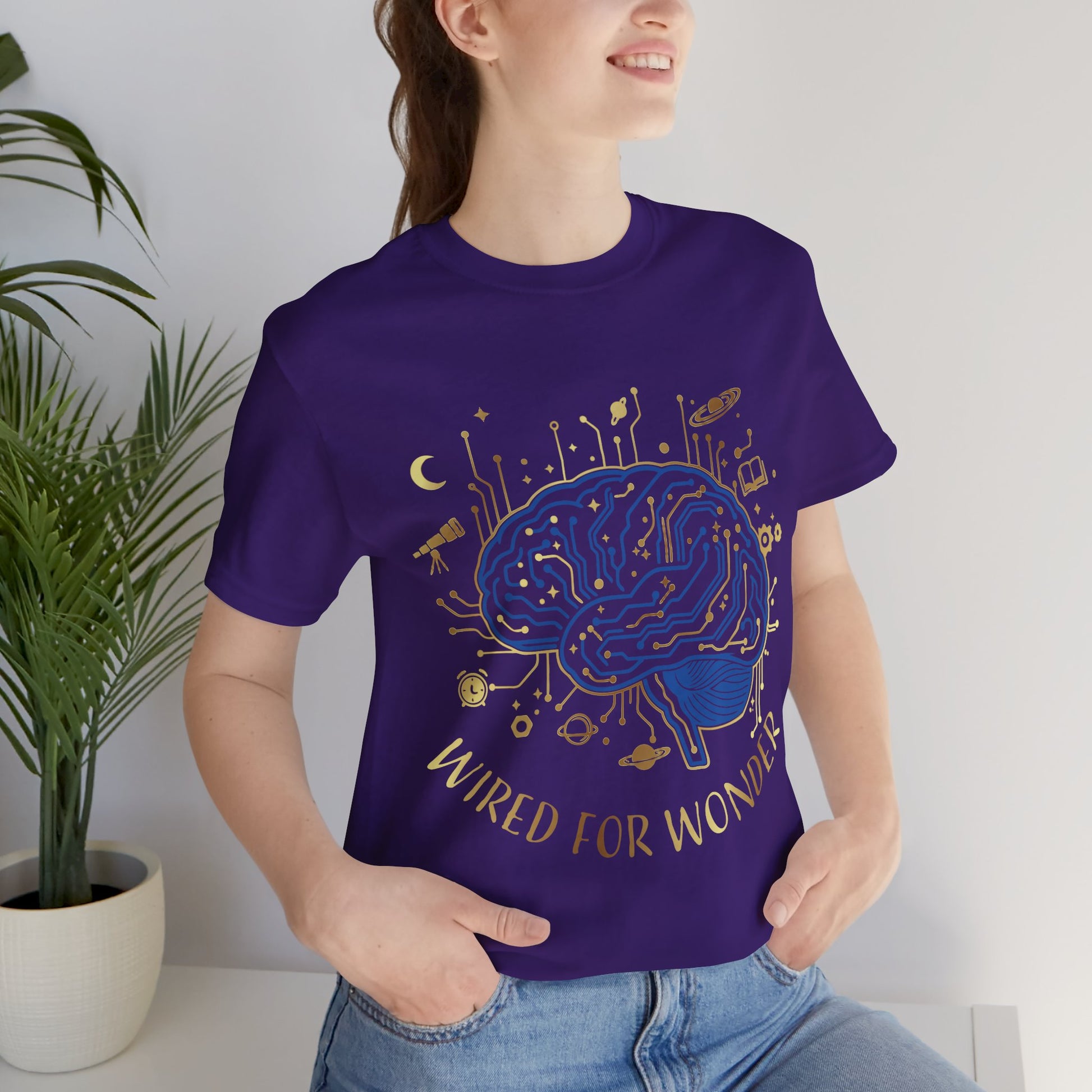 Wired for Wonder Brain Tee Science & Curiosity Graphic T-Shirt - You're My Kind of Weird