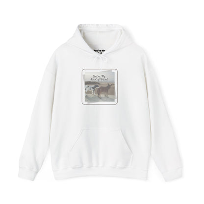 Cozy Fleece Hoodie with Three-Panel Design, Animal Lover Gift, Casual Wear, Graphic Sweatshirt, Winter Apparel