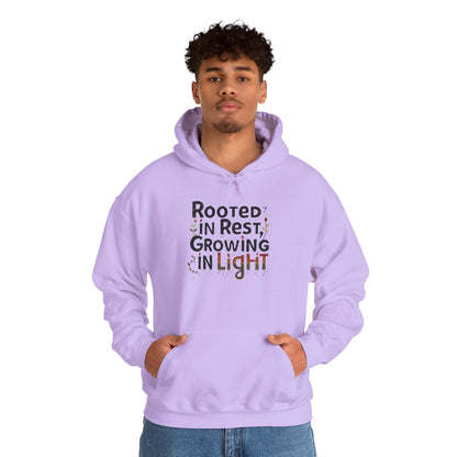 Rooted in Rest, Growing in Light Hoodie | Cozy Kwanzaa Sweatshirt - You're My Kind of Weird
