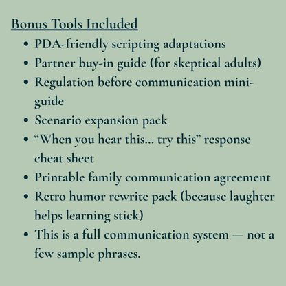 Parent - Teen Communication Scripts Workbook - You're My Kind of Weird