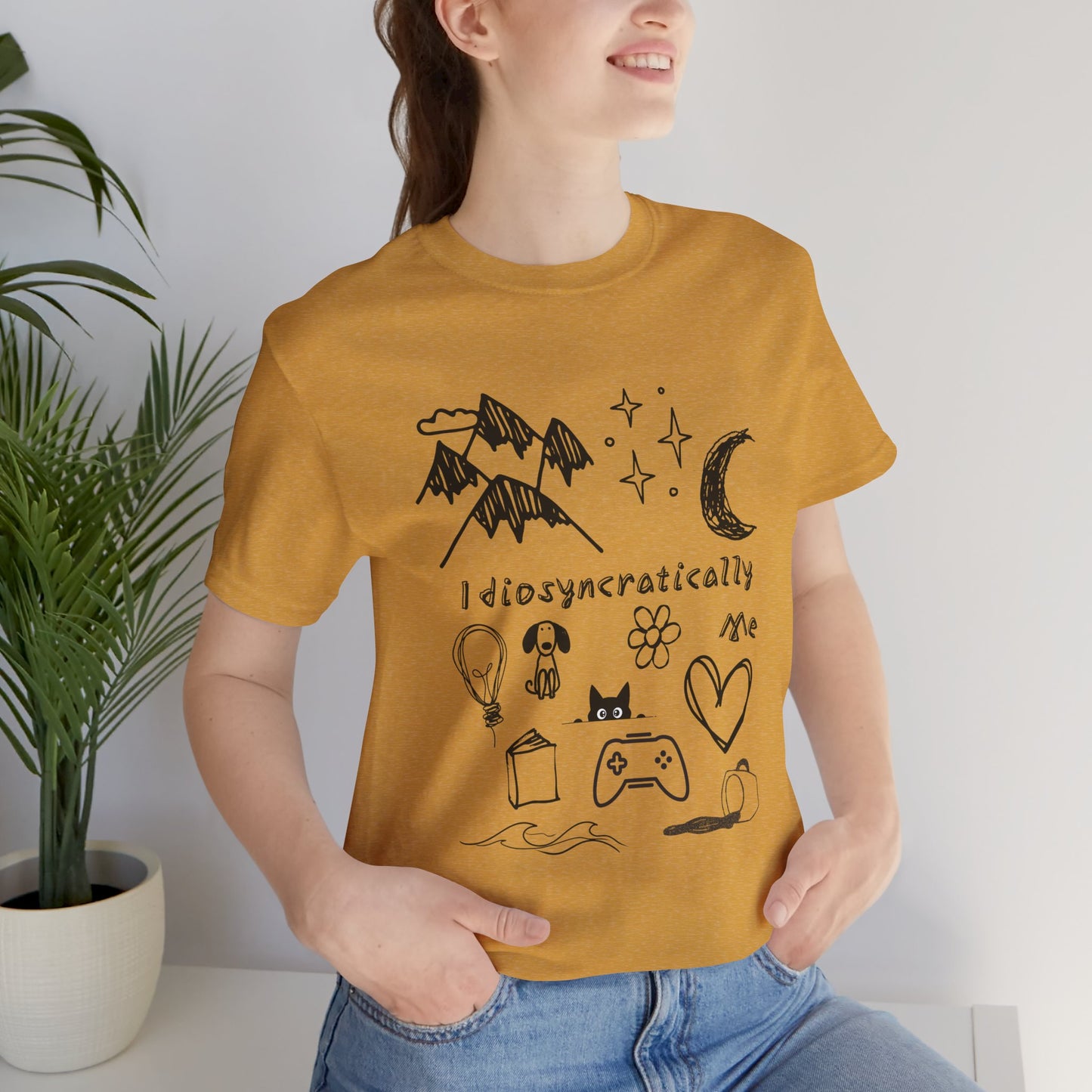 Customized Idiosyncratically Me doodle collage tee - You're My Kind of Weird