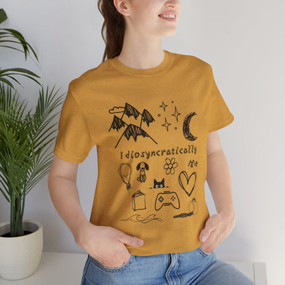 Customized Idiosyncratically Me doodle collage tee - You're My Kind of Weird