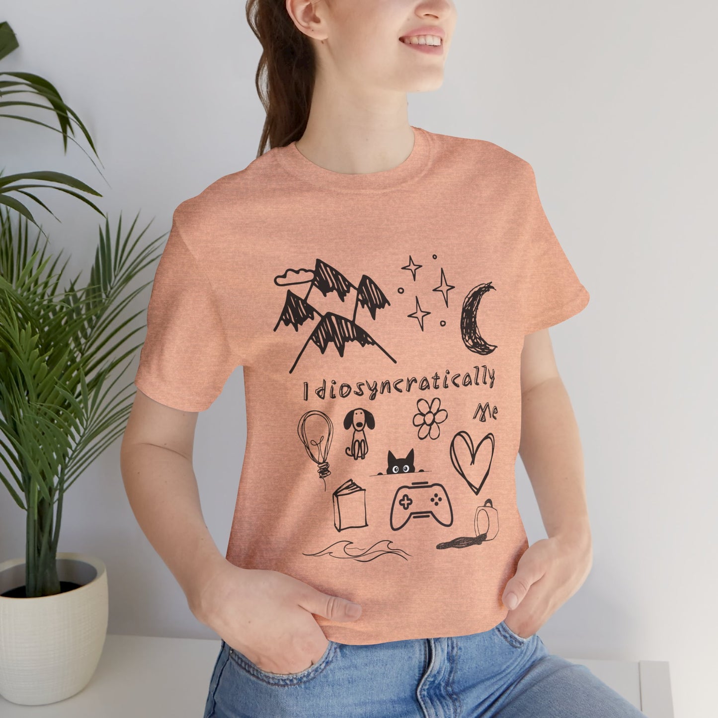 Customized Idiosyncratically Me doodle collage tee - You're My Kind of Weird