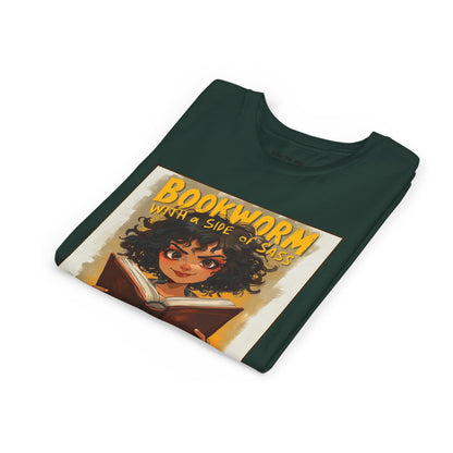 Kids Bookworm Sass Tee, Fun T-Shirt for Young Readers, Gift for Book Lovers, Back to School Apparel, Cute Kid's Graphic Tee