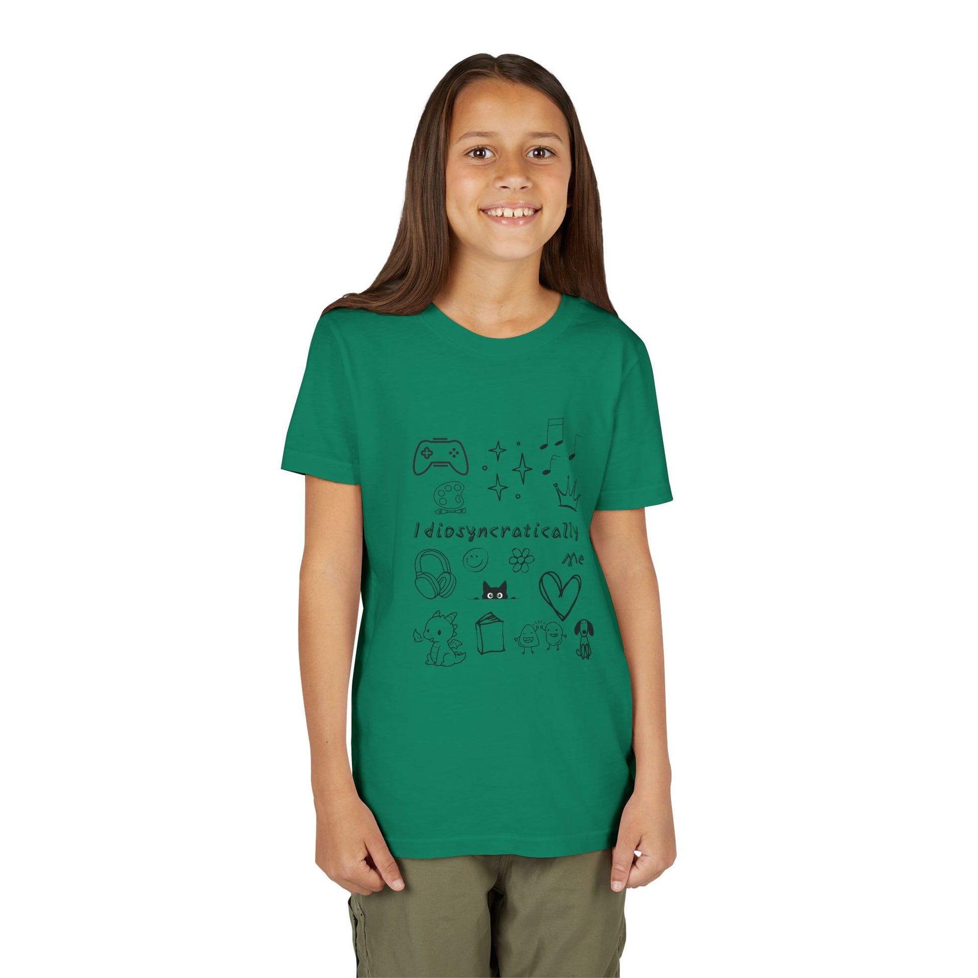 Idiosyncratically Me Youth Tee *CUSTOMIZE* | Pick doodles that are meaningful to YOU - You're My Kind of Weird