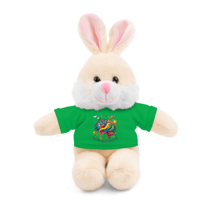 Plush Animals with Colorful Wired for Wonder shirt - You're My Kind of Weird
