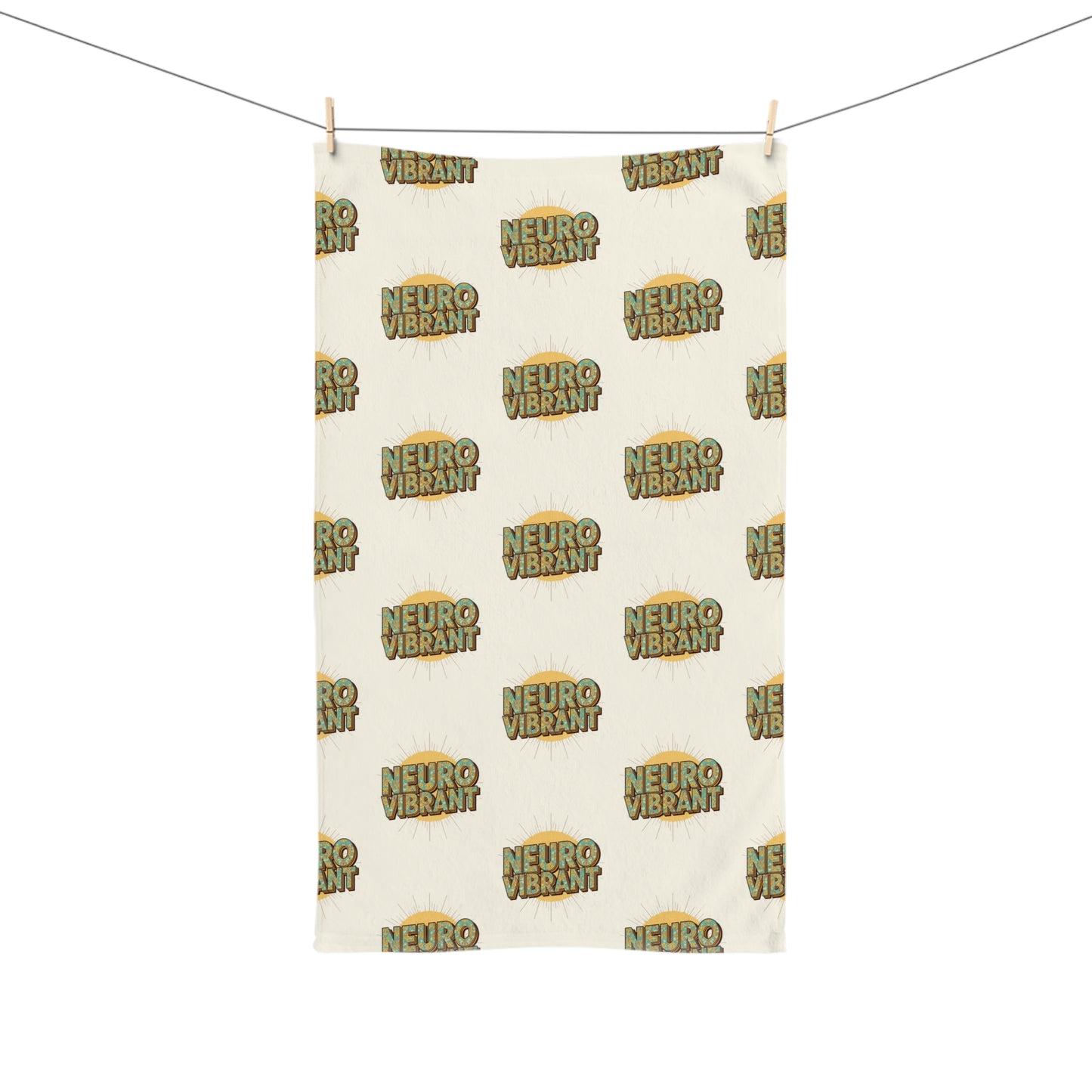 NeuroVibrant Patterned Hand Towel – Kitchen & Bath Accent - You're My Kind of Weird