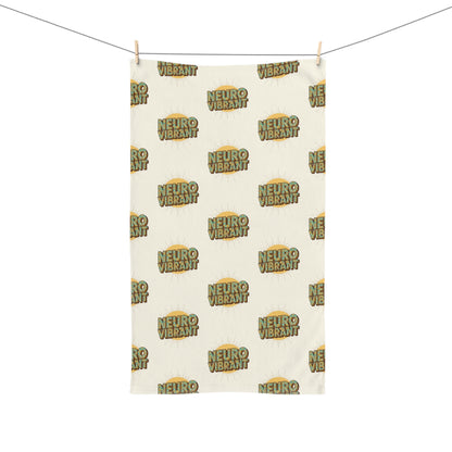 NeuroVibrant Patterned Hand Towel – Kitchen & Bath Accent - You're My Kind of Weird