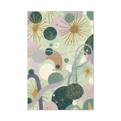 Dopamine Abstract Celestial Shapes Matte Canvas - You're My Kind of Weird