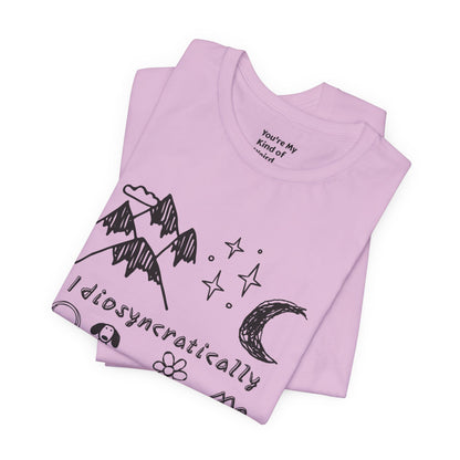 Customized Idiosyncratically Me doodle collage tee - You're My Kind of Weird