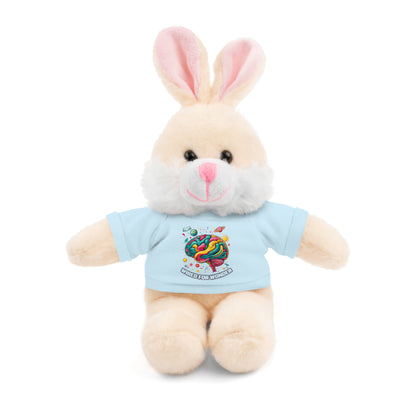 Plush Animals with Colorful Wired for Wonder shirt - You're My Kind of Weird
