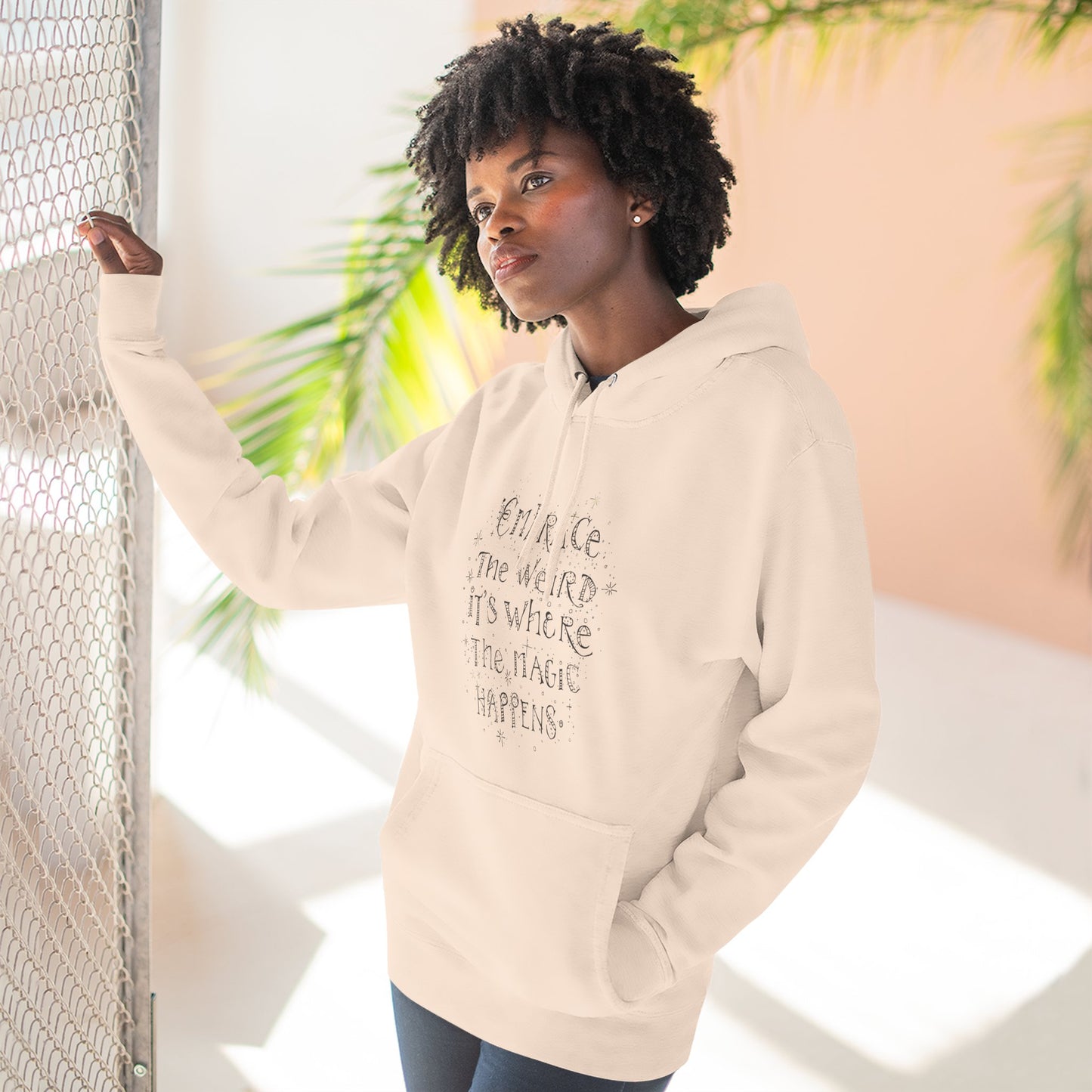 Embrace the Weird Fleece Hoodie | Comfortable Magic Happens Hoodie, Cozy Casual Wear, Unique Gift for Creatives, Inspirational [...]
