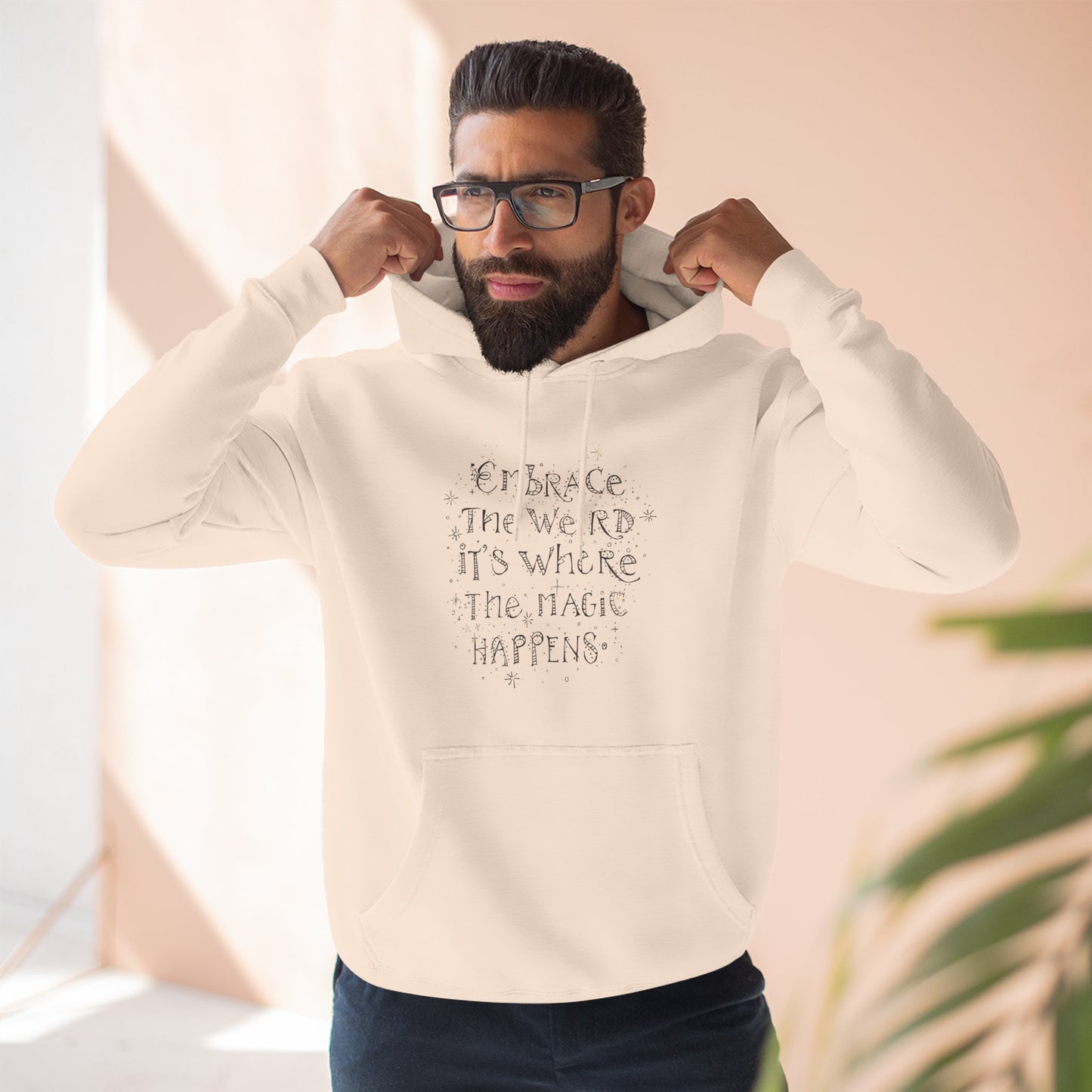 Embrace the Weird Fleece Hoodie | Comfortable Magic Happens Hoodie, Cozy Casual Wear, Unique Gift for Creatives, Inspirational [...]