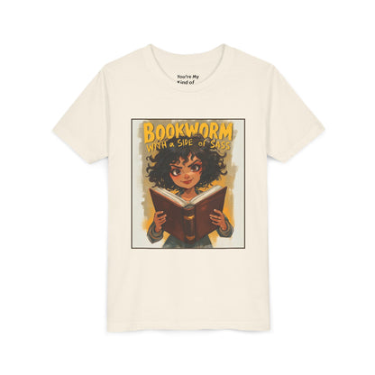 Kids Bookworm Sass Tee, Fun T-Shirt for Young Readers, Gift for Book Lovers, Back to School Apparel, Cute Kid's Graphic Tee
