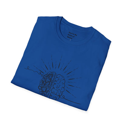 Creative Thinking Unisex T-Shirt, Fun Gift for Overthinkers, Comfortable Casual Wear, Brain Art Tee, Gift for Birthdays or Holidays