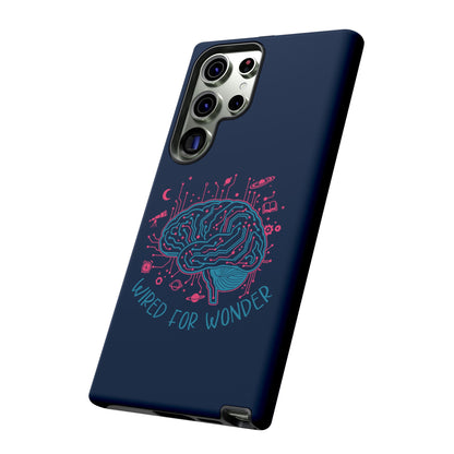 "Wired for Wonder" Brain Tech Design Samsung Galaxy Phone Case - You're My Kind of Weird