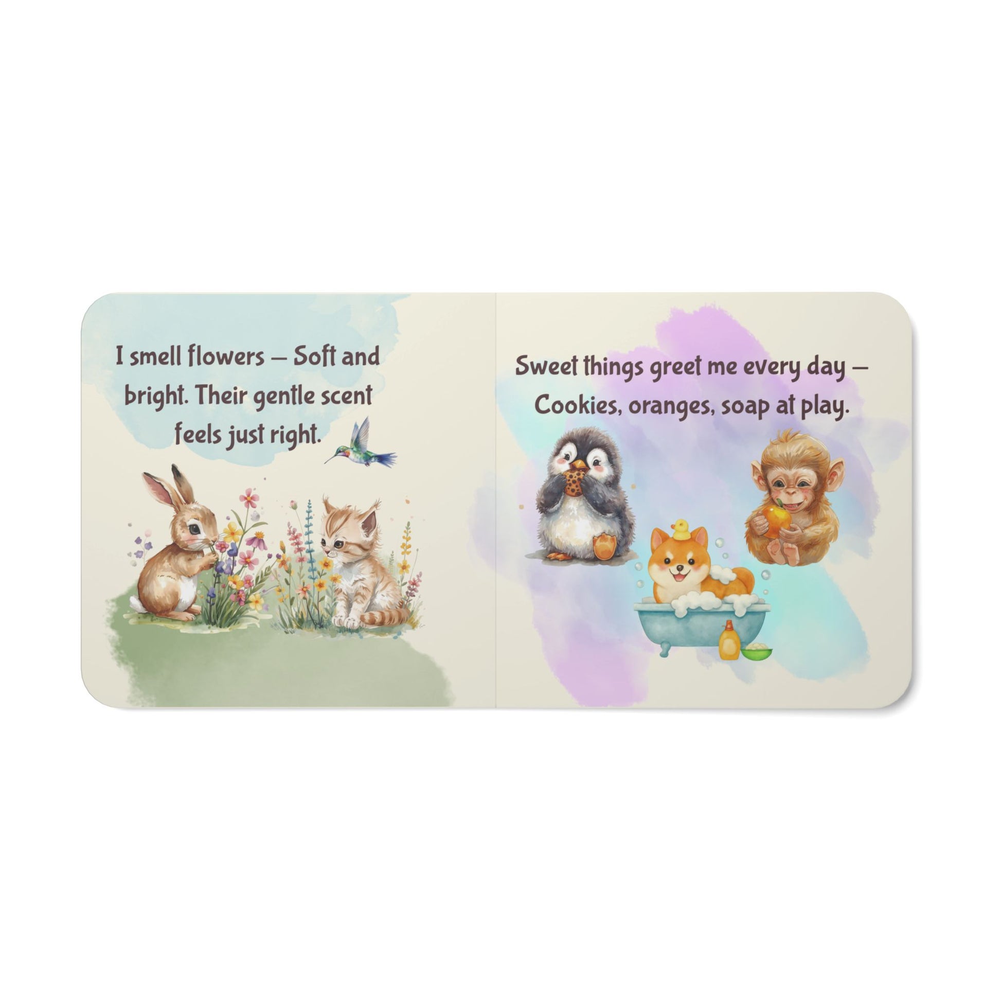 Personalized Baby Board Book "Wired for Wonder: Hello, Senses" A First Sensory Book - You're My Kind of Weird