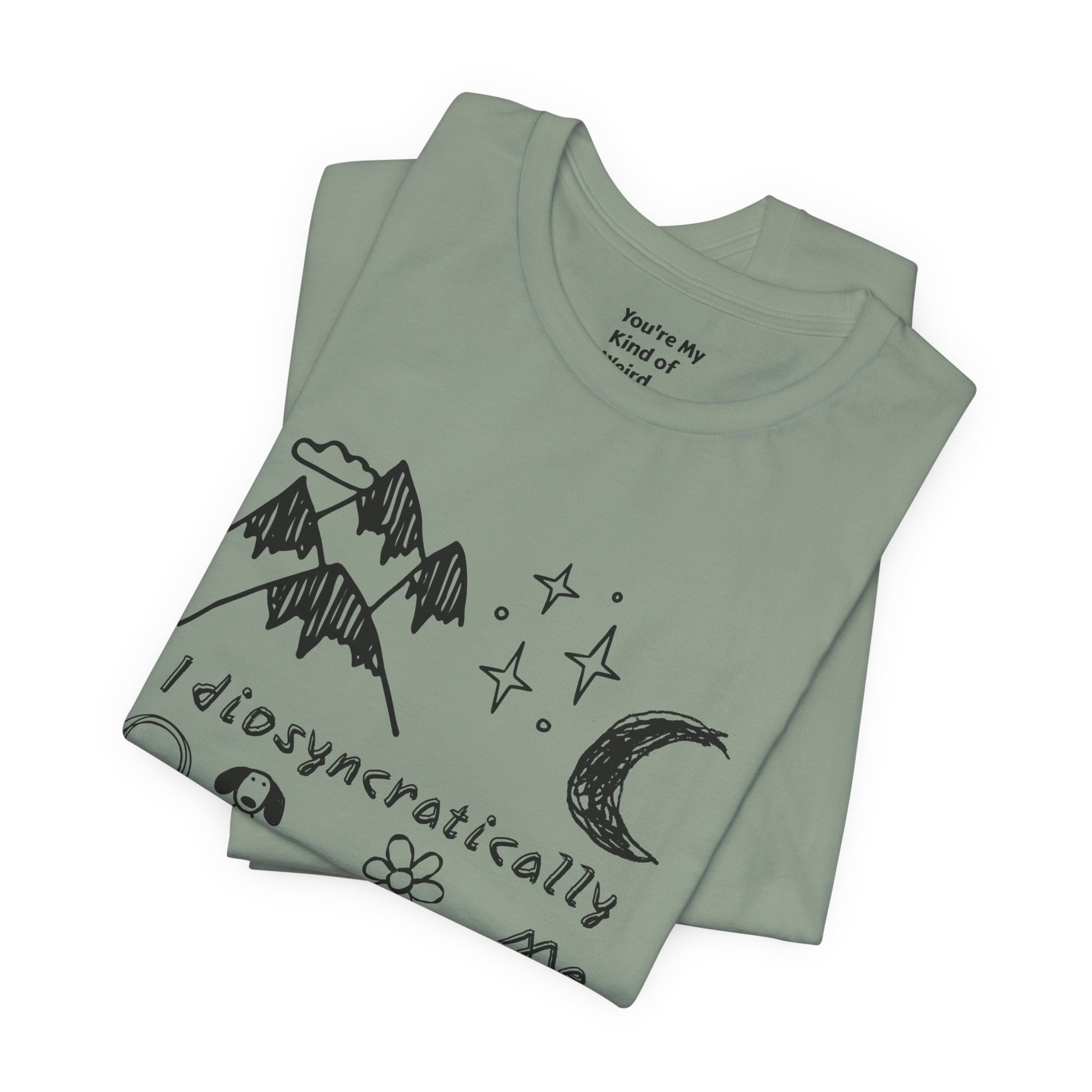 Customized Idiosyncratically Me doodle collage tee - You're My Kind of Weird