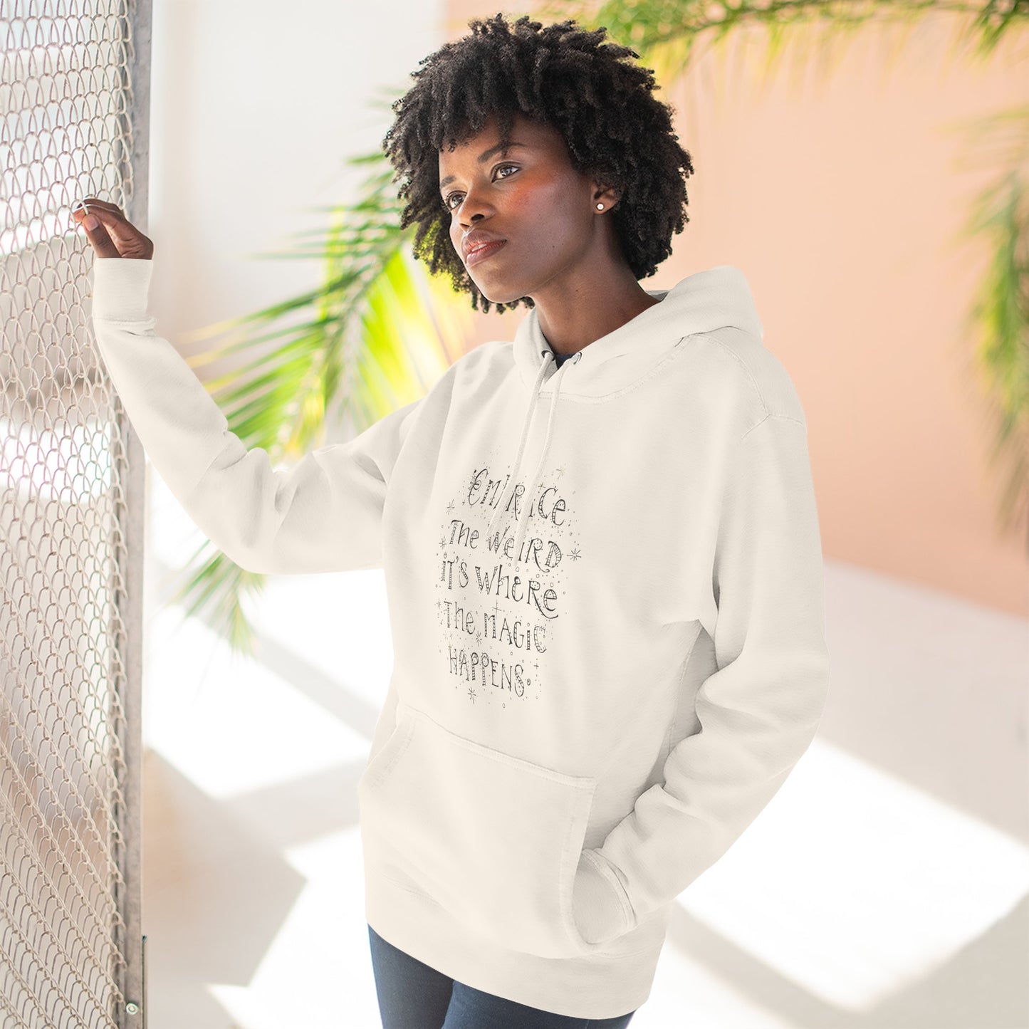 Embrace the Weird Fleece Hoodie | Comfortable Magic Happens Hoodie, Cozy Casual Wear, Unique Gift for Creatives, Inspirational [...]
