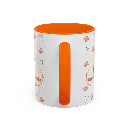 Overthinking Is My Cardio Coffee Mug — Cute Raccoon Reading Accent Mug - You're My Kind of Weird