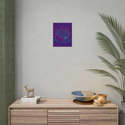 Rolled Poster — Wired for Wonder Art Print (Purple Edition) - You're My Kind of Weird