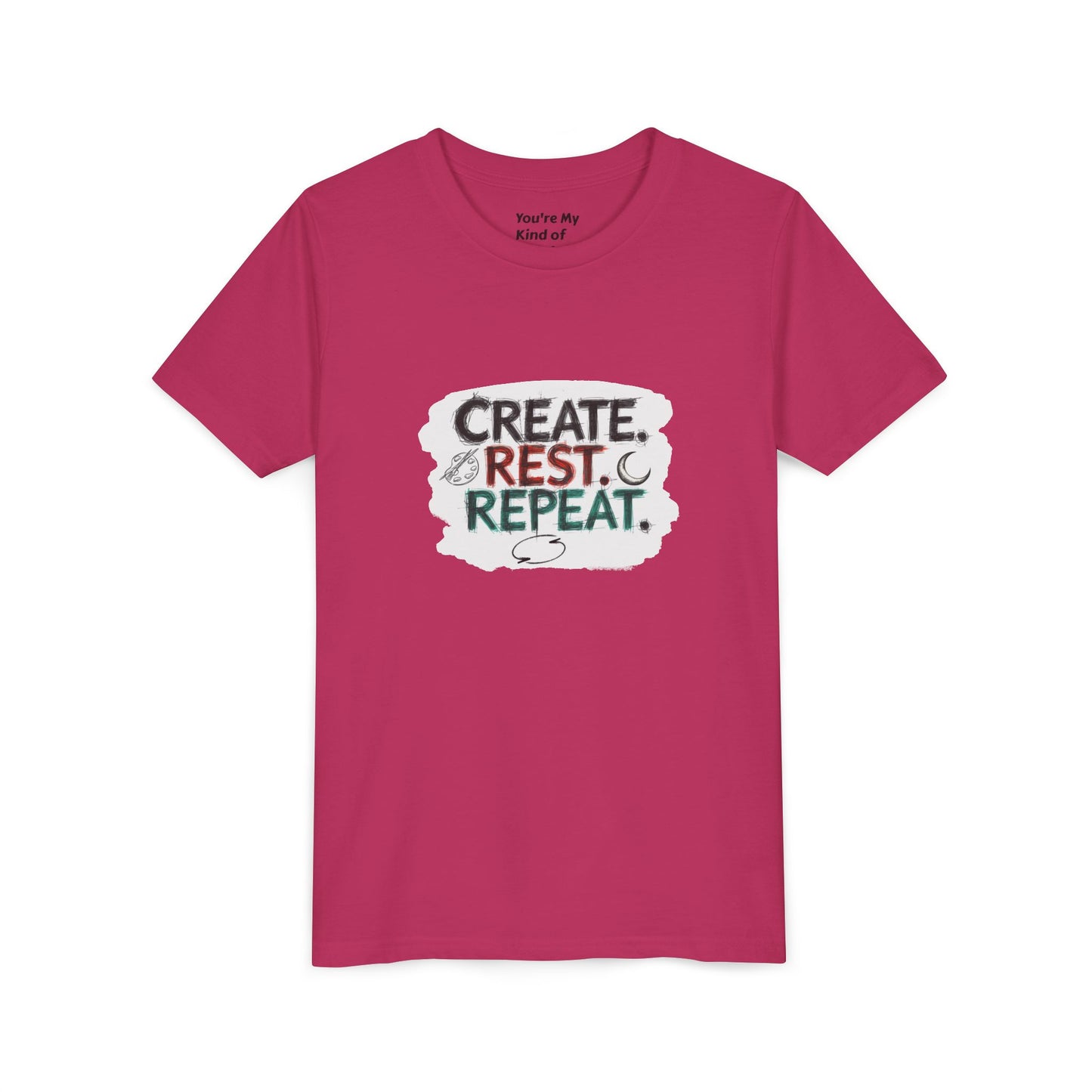 Create. Rest. Repeat. Kids Kwanzaa Shirt | Youth Creativity Tee | Uplifting Holiday Gift for Young Dreamers - You're My Kind of Weird
