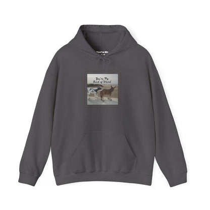 Cozy Fleece Hoodie with Three-Panel Design, Animal Lover Gift, Casual Wear, Graphic Sweatshirt, Winter Apparel