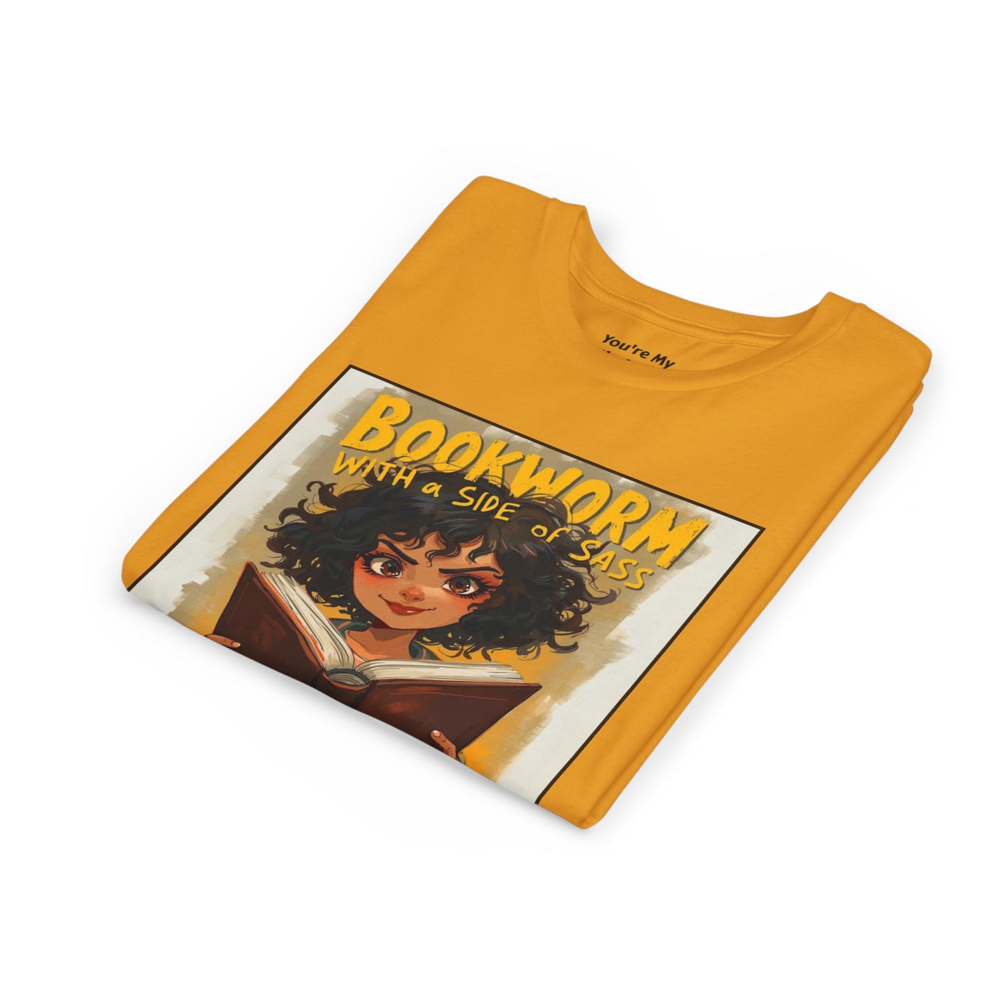 Kids Bookworm Sass Tee, Fun T-Shirt for Young Readers, Gift for Book Lovers, Back to School Apparel, Cute Kid's Graphic Tee