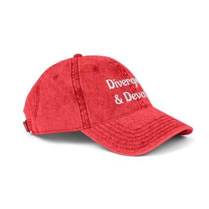 Divergent & Devoted Cap | Vintage Embroidered Hat - You're My Kind of Weird