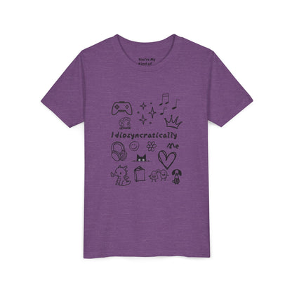 Idiosyncratically Me Youth Tee *CUSTOMIZE* | Pick doodles that are meaningful to YOU - You're My Kind of Weird