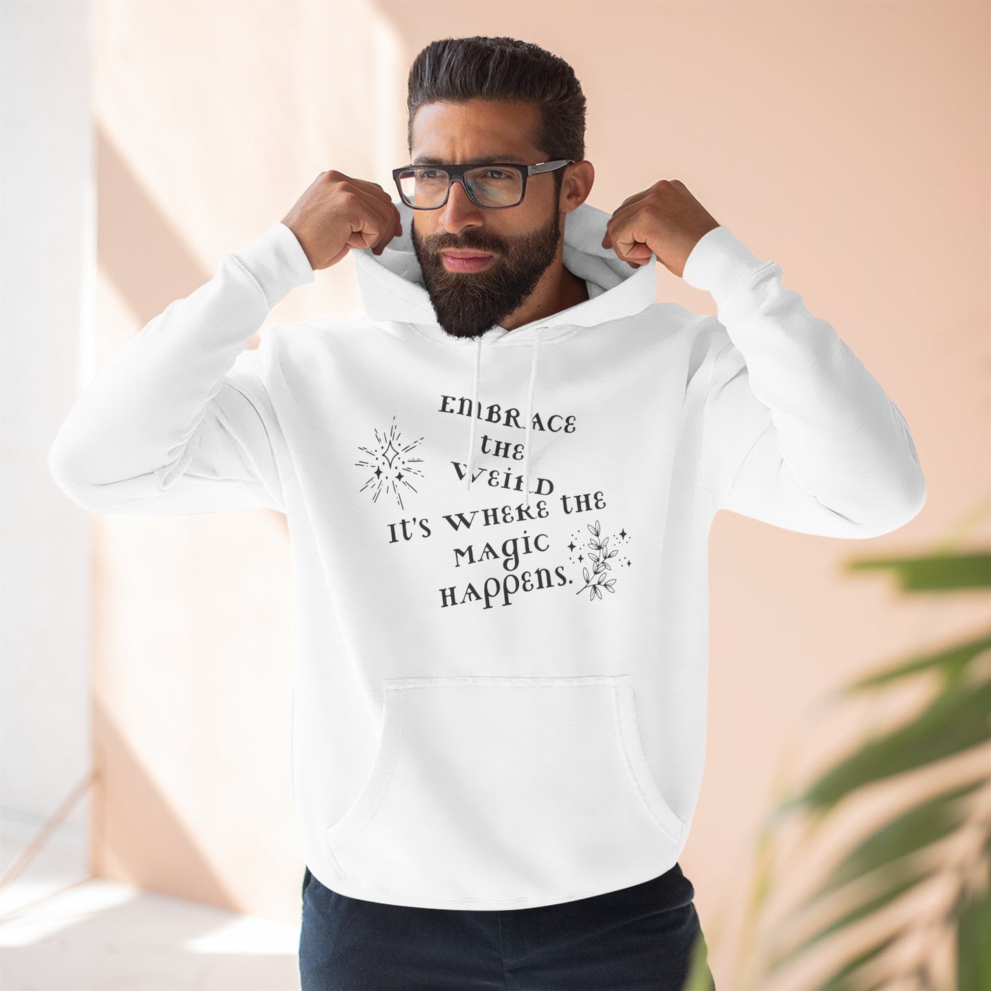 Embrace the Weird Fleece Hoodie | Comfortable Magic Happens Hoodie, Cozy Casual Wear, Unique Gift for Creatives, Inspirational [...]