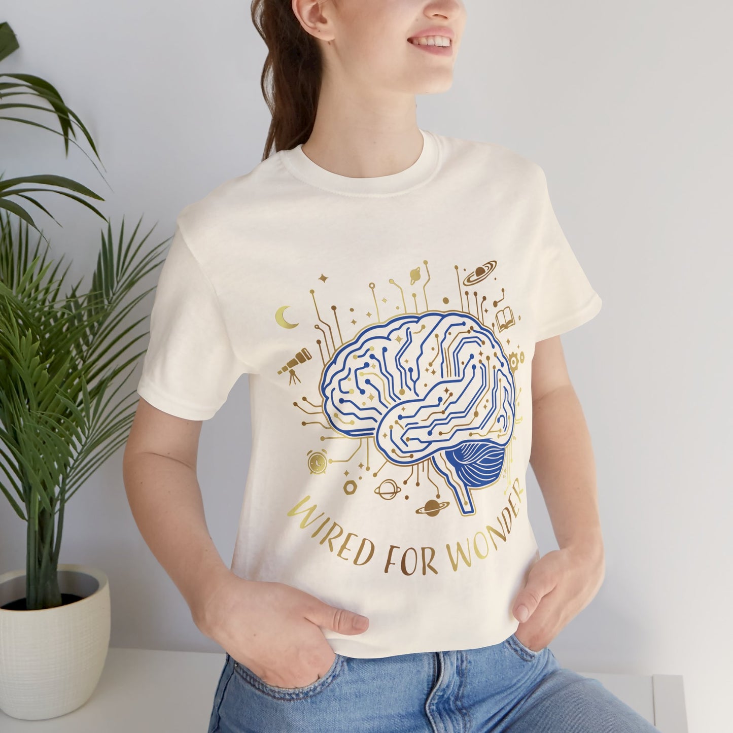 Wired for Wonder Brain Tee Science & Curiosity Graphic T-Shirt - You're My Kind of Weird