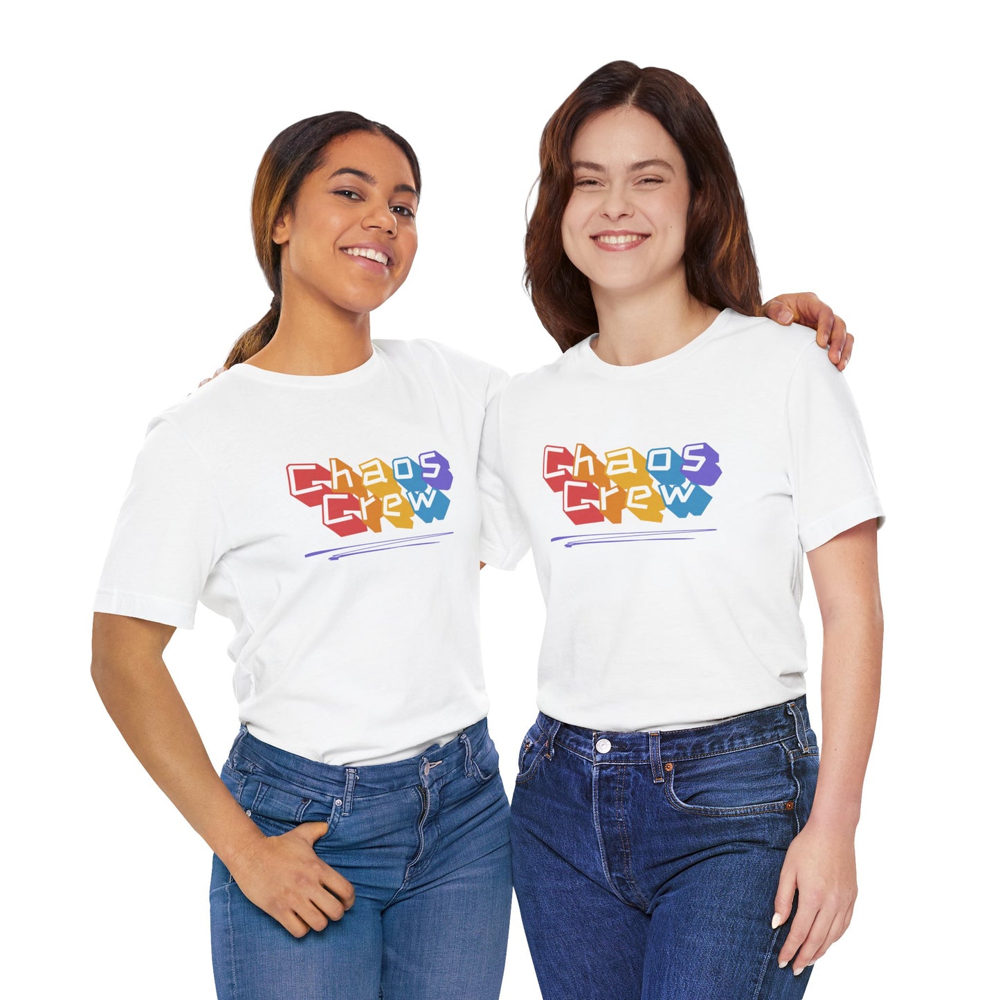 Chaos Crew Tee — Colorful Retro Graffiti Graphic T-Shirt - You're My Kind of Weird