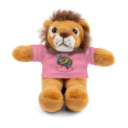 Plush Animals with Colorful Wired for Wonder shirt - You're My Kind of Weird