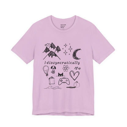 Customized Idiosyncratically Me doodle collage tee - You're My Kind of Weird