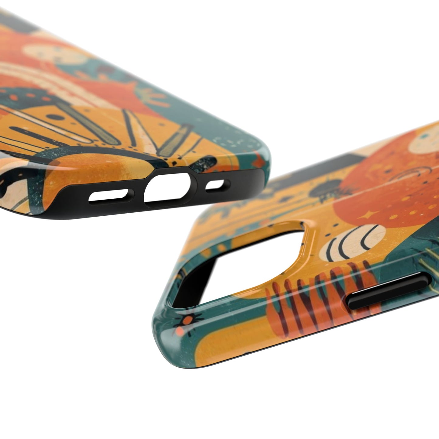 Dopamine Abstract Retro Sun and Moon iPhone Case | Tough Phone Cases - You're My Kind of Weird