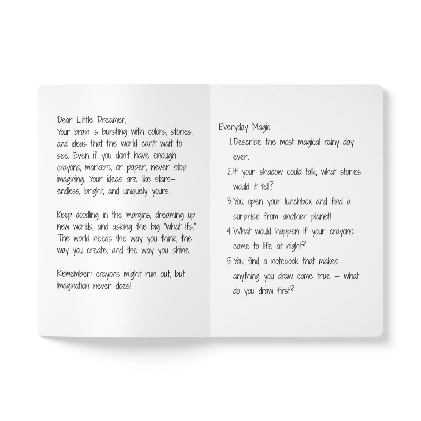 Too Many Ideas, Not Enough Crayons – Kids Writing Journal with Creative Prompts - You're My Kind of Weird