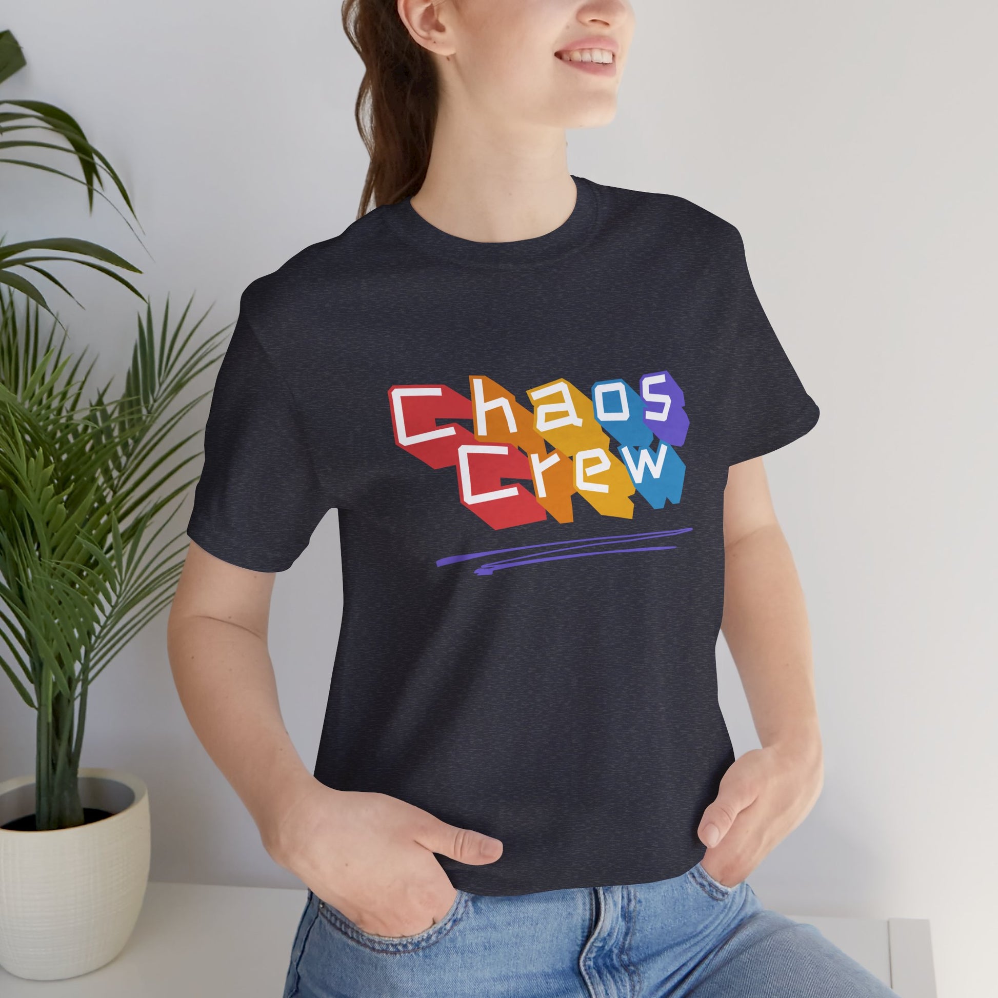 Chaos Crew Tee — Colorful Retro Graffiti Graphic T-Shirt - You're My Kind of Weird